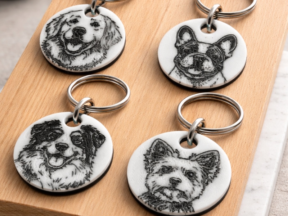 Köpek Figürlü Anahtarlık